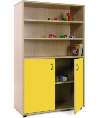 Armario medio: 3 estanterias + 2 puertas-2 huecos