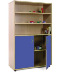 Armario medio: 3 estanterias + 2 puertas-2 huecos