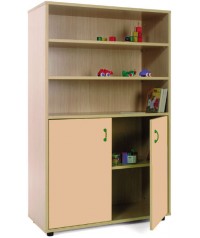 Armario medio: 3 estanterias + 2 puertas-2 huecos