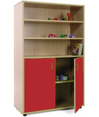 Armario medio: 3 estanterias + 2 puertas-2 huecos