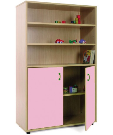 Armario medio: 3 estanterias + 2 puertas-2 huecos