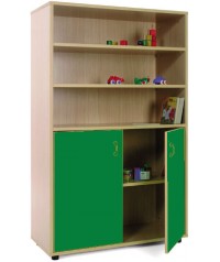 Armario medio: 3 estanterias + 2 puertas-2 huecos