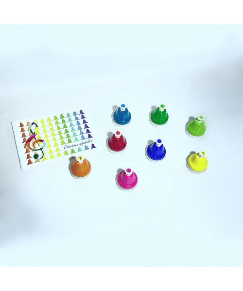 Juego 8 campanitas con botón 2