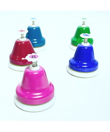 Juego 8 campanitas con botón