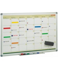 Pizarra metálica Planing mensual 60x90 cm.