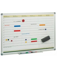 Pizarra metálica Planing semanal 60x90 cm.