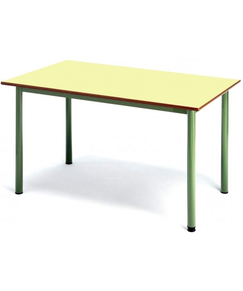 Mesa lectura y comedor verde 140x80x75 cm de alto. P/v 2