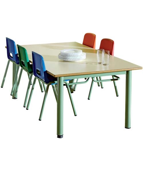 Mesa lectura y comedor verde 140x80x75 cm de alto. P/v