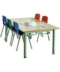 Mesa lectura y comedor verde 140x80x75 cm de alto. P/v