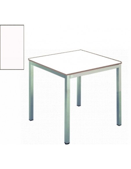 Mesa cúbica blanca 120x80x75 . P/gris