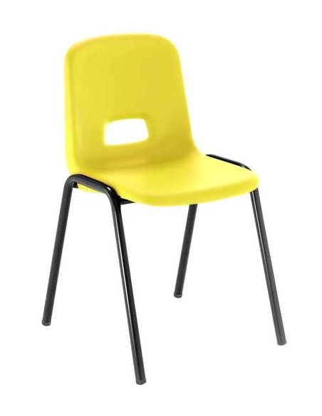 Silla para acoplar patas negras - 32 cm. de alto