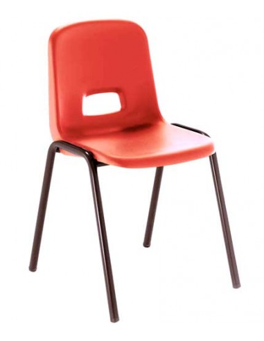 Silla para acoplar patas negras - 32 cm. de alto