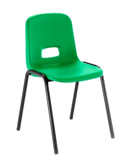 Silla para acoplar patas negras - 32 cm. de alto