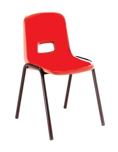 Silla para acoplar patas negras - 32 cm. de alto