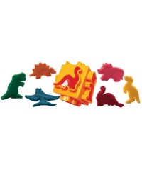 Cubo multimoldes dinosaurios 6 figuras