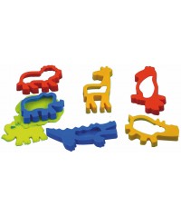 Conjunto 6 moldes gigantes animales