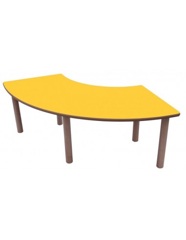 Mesa infantil 1/4 de aro 100x100 cm.