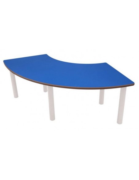 Mesa infantil 1/4 de aro patas metálicas