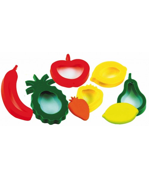 Conjunto 6 Moldes gigantes frutas variados
