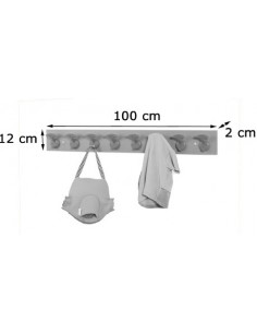 Perchero infantil 8 perchas 2