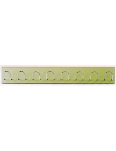 Perchero laminado 8 ganchos - Verde