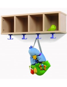 Perchero + 4 casillero 80 cm.