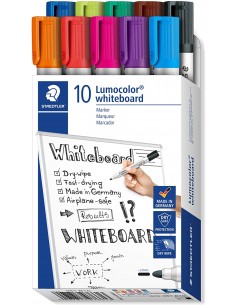 Rotulador de pizarra Lumocolor colores surtidos - 10 u