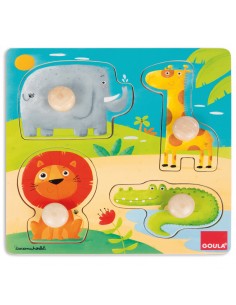 Encaje animales selva - 4 piezas