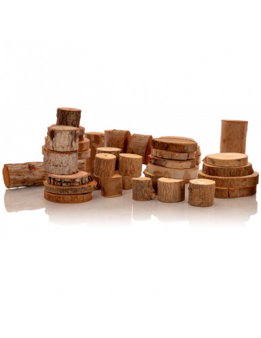 Gran construcción de troncos