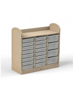 Mueble cubetero 3 columnas