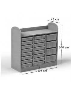 Mueble cubetero 3 columnas 2