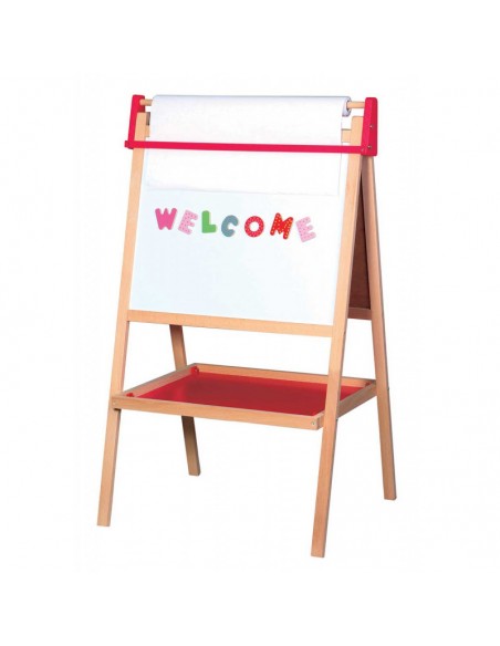 Caballete escolar doble 56x45x110 cm. de alto