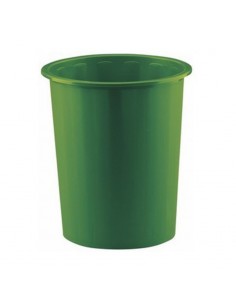 Papelera en polietileno resistente verde