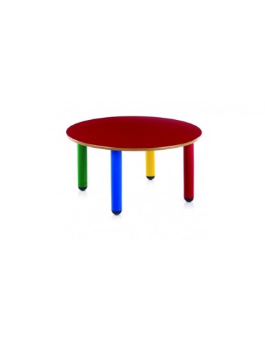 Mesa nido redonda 90 cm. de ø y 46 cm. de alto.