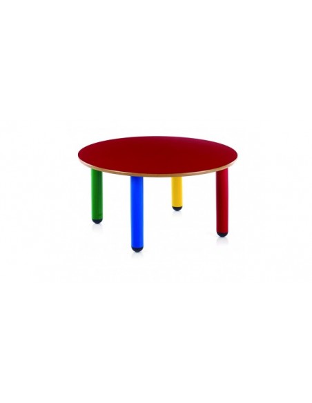 Mesa nido redonda 90 cm. de ø y 52 cm. de alto.