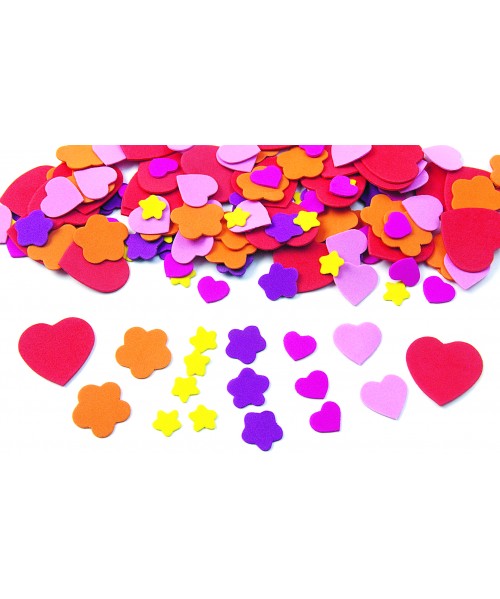 Formas corazones / flores foam goma eva