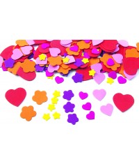 Formas corazones / flores foam goma eva