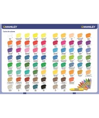 Caja 12 ceras Manley unicolor Naranja