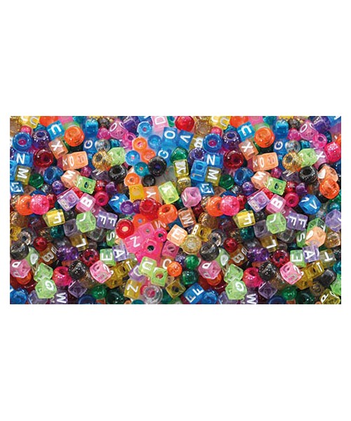 Cuentas letra/formas - 1000 unidades 2
