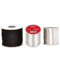 Hilo cuero negro 100 mts. Hilos para ensartes