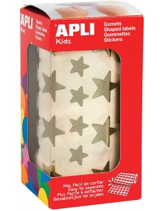 Gomets rollo estrella Oro