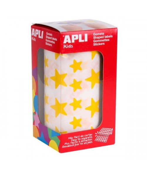 Gomets rollo estrellas Amarillas