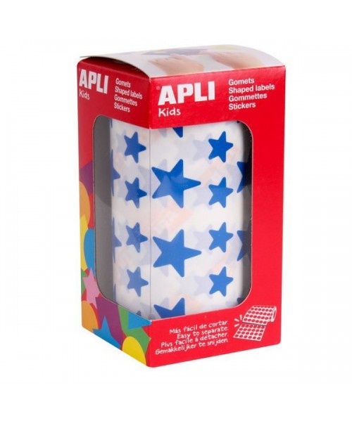 Gomets rollo estrellas Azules