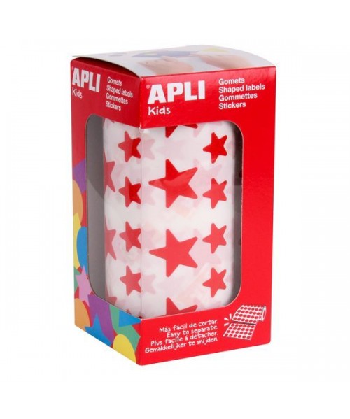 Gomets rollo estrellas Rojas