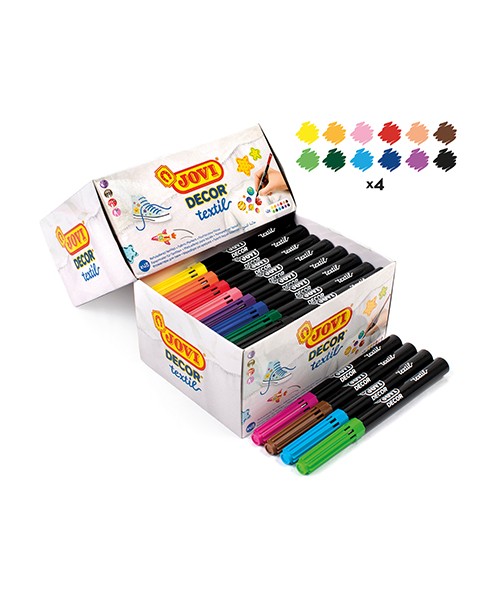 Pack 48 rotuladores surtidos Jovidecor Textil 2