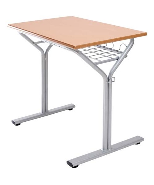 Pupitre E260 haya. Patas grises - 65 cm. de alto