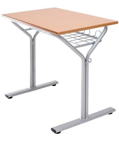 Pupitre E260 Haya / Patas Gris - 75 cm. de alto