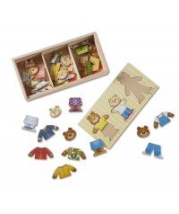 Puzle vestir ositos - 45 piezas