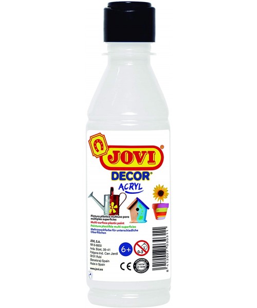 Botella pintura plástica Jovidecor Blanca