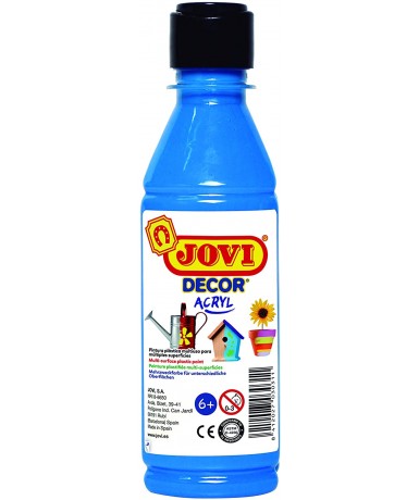 Botella pintura plástica Jovidecor Azul